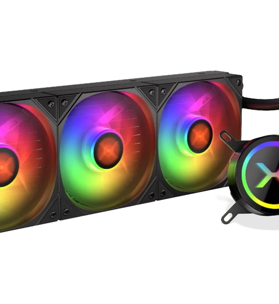 Coolere Procesor HydroX 360 ARGB, Racire cu lichid, AIO 360mm, Intel/ AMD, Negru