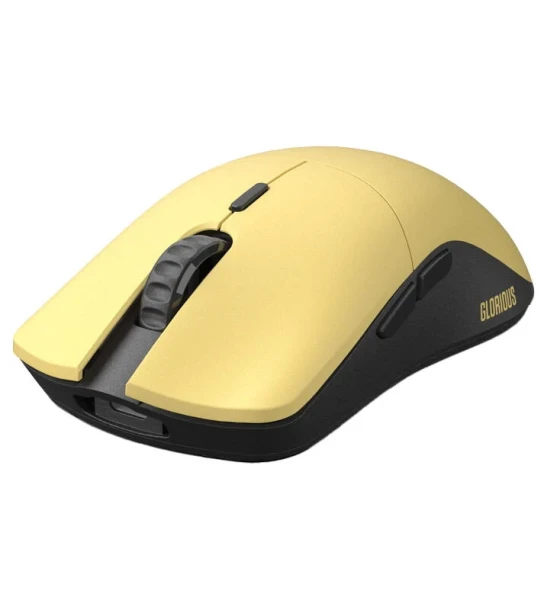 Mouse Gaming Model O Pro Wireless - Golden Panda - Forge, Ultrausor 55g, Galben mat