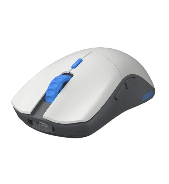 Mouse Gaming One PRO Wireless - Vidar - Forge, Ultrausor 50g, Alb Mat/ Albastru
