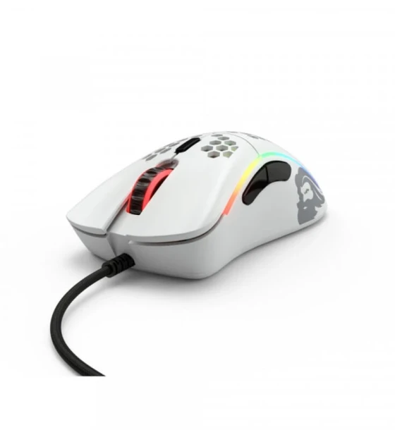 Mouse Gaming Model D, RGB, 12000 DPI, 61g, 6 butoane, USB, Alb Mat