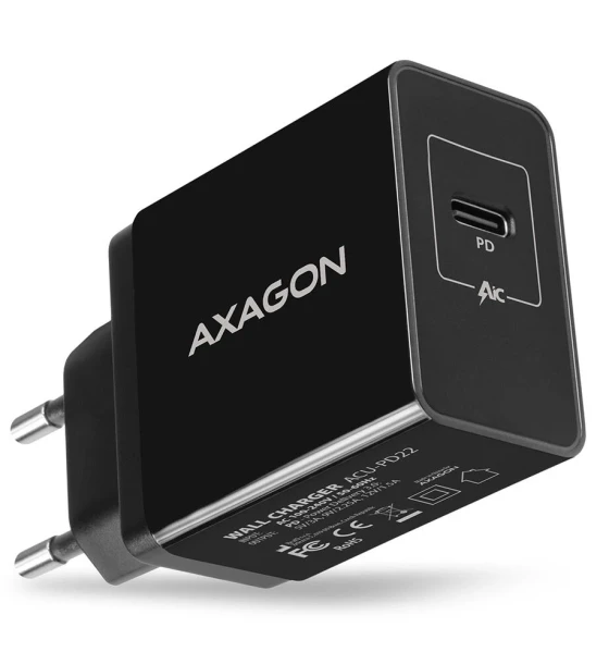 Incarcator retea ACU-PD22, 1x QC3.0/AFC/FCP/PD Tip-C, 22W, Negru