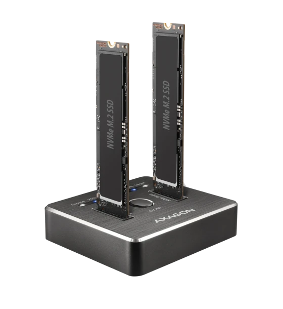 Cabinete metalice ADSA-M2C, USB3.1, 2x M.2, Docking Station, Negru