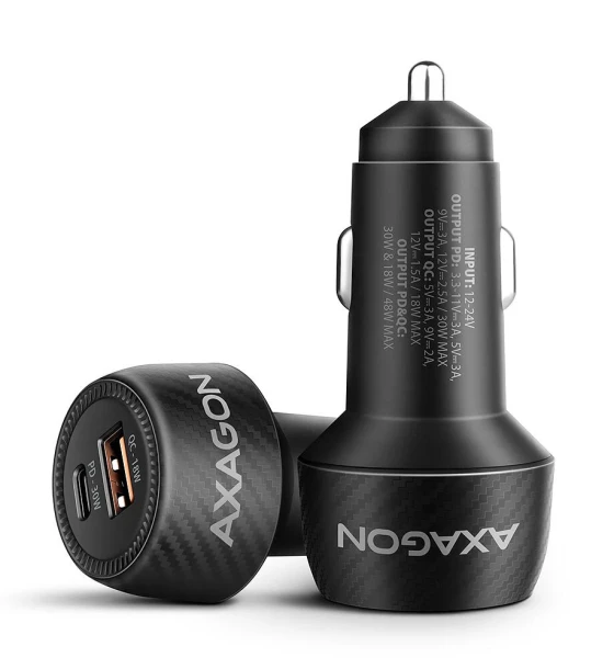 Incarcator PWC-PQ48, 48W, PD3.0 QC4, USB-A, USB-C, negru