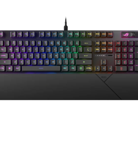 Tastatura Gaming ASUS XA12 ROG STRIX SCOPE II RX/RXRD/US/PBT, Switchuri ROG RX, Suport de Incheietura Detasabil, Negru