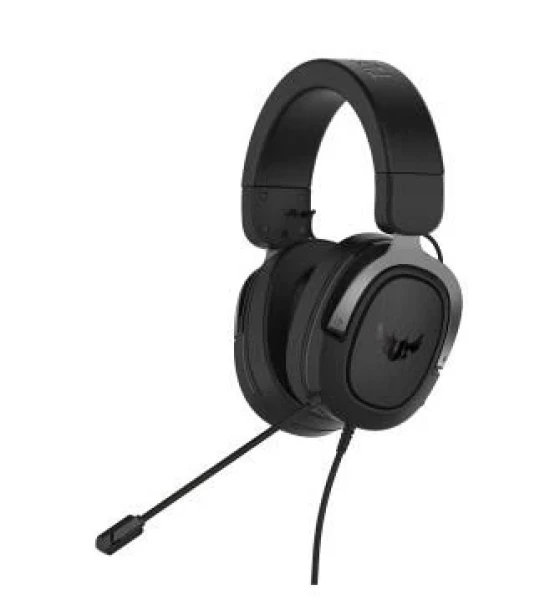 Casca Casti GAMING cu fir ASUS TUF GAMING H3 gun metal, negru, 90YH028G-B1UA00