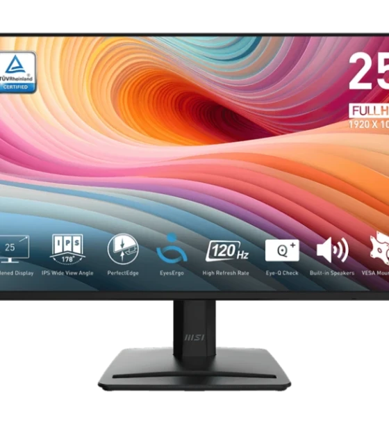 MSI Pro MP252 E2. Display diagonal 62.2 cm 24.5 inch, Display 1920 x 1080 pixels, HD type Full HD, Display technology LED, 4 ms, Native 16:9, Viewing angle, horizontal 178, Viewing angle