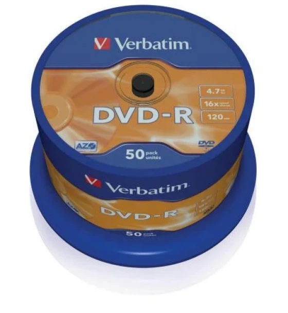 Suport TV si Monitor Verbatim DVD-R 16X spindle 50