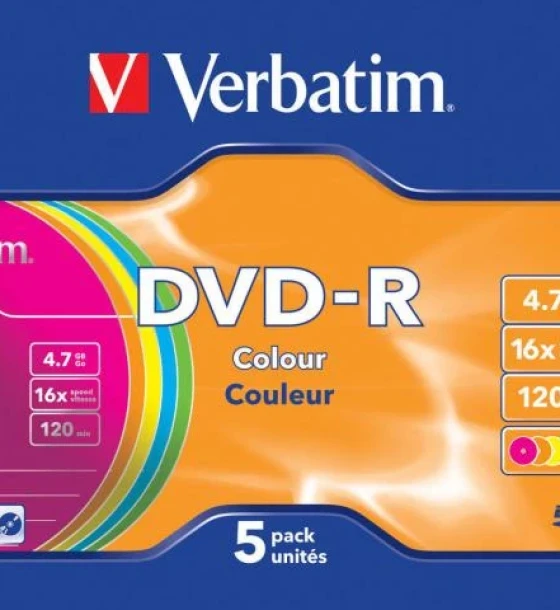 Suport TV si Monitor Verbatim DVD-R azo 4.7GB 16X colour surface