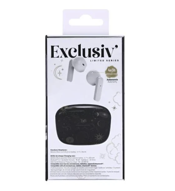 Casca TNB XCLUSIV'- TWS ASTRO Earphones with Charging case - Black and Gold