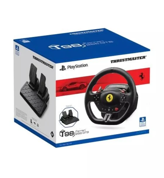 Controlere, Volane si Casti gaming Thrustmaster T98-P FERRARI 296 GTB Racing Wheel and Pedals PC/PS