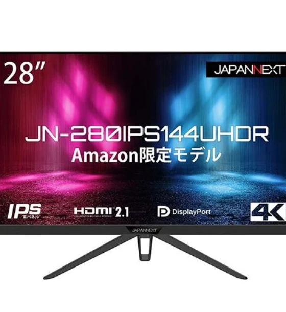 Monitor Led JAPANNEXT Monitor 28 inch IPS 4K UHD 16:9 3840x2160 HDMI 2.1, 2xDP, 144hz, 1ms, Anti-Blue Light Filter, Flicker-free