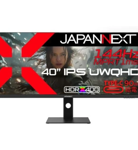 Monitor Led Japannext monitor 40 inch IPS uwqhd 3440 x 1140 21:9, 144Hz, 1ms, 2xHDMI 2.0, DP, HDR400, HDMI DP, USB type-c 90W, vesa, speakers