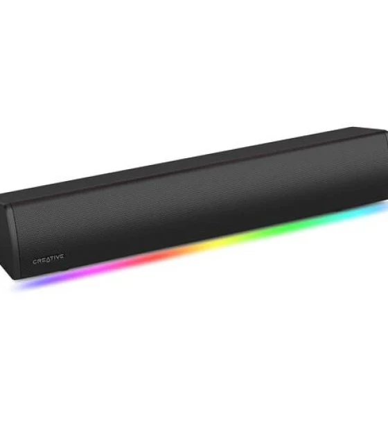 Sistem audio CREATIVE Sound Blaster GS3 Soundbar, 12W RMS, Bluetooth 5.4, SuperWide, RGB, black