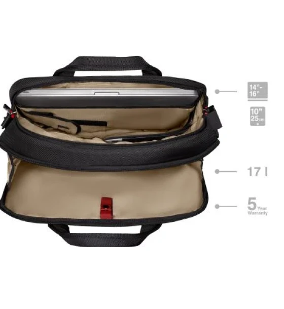 Geanta laptop Wenger, Cosmic Brief, 14 inch - 16 inch Laptop Briefcase with Tablet Pocket, Black