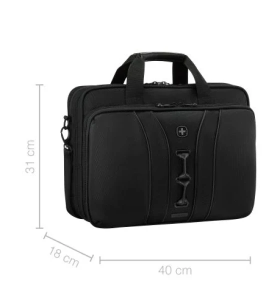 Geanta laptop Wenger, Legacy Black Series, 16 inch Laptop Briefcase, Black