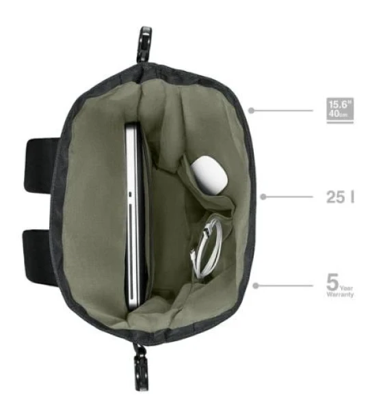 Geanta laptop Wenger UrbanOne Roll-Top Backpack, 15.6 inch Laptop Backpack, Black