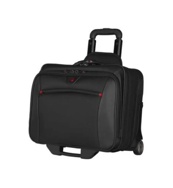 Geanta laptop Wenger Potomac 17 inch Double Gusset Wheeled Computer, Black