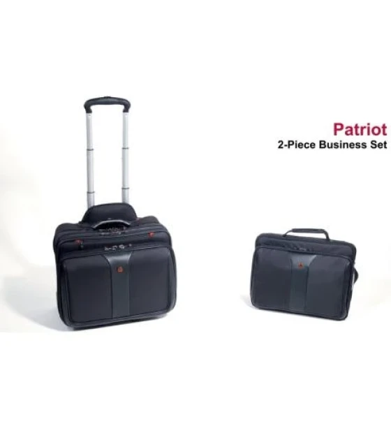 Geanta laptop Wenger Patriot 2 Pc Business Set Whld, Black