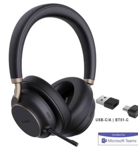 Casca Casti Yealink BH76 Plus Teams Black USB-C/A