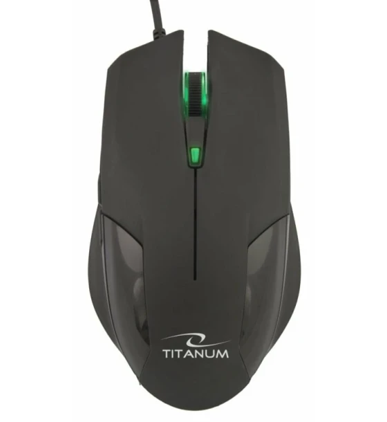 Mouse optic cu fir Titanum Goblin TM106 6 butoane Usb 2.0 2000dpi Negru