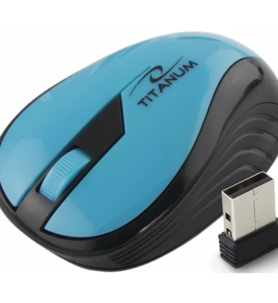 Mouse optic wireless Esperanza Rainbow TM114T 3 butoane 2.4GHz Usb 1000dpi Turcuaz