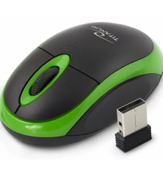 Mouse optic wireless Esperanza VULTURE TM116G 3 butoane 2.4GHz Usb 1000dpi Negru/Verde
