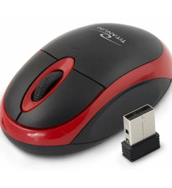 Mouse optic wireless Esperanza VULTURE TM116R 3 butoane 2.4GHz Usb 1000dpi Negru/Rosu