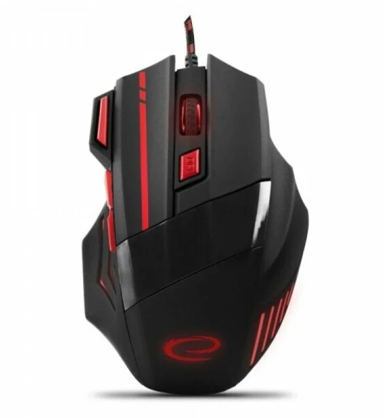 Mouse Optic Gaming Esperanza Wolf EGM201R 2400dpi 1.5m Usb Negru/Rosu