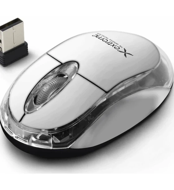 Mouse optic wireless Esperanza Harrier XM105W 3 butoane 2.4GHz Usb 1000dpi Alb/Transparent
