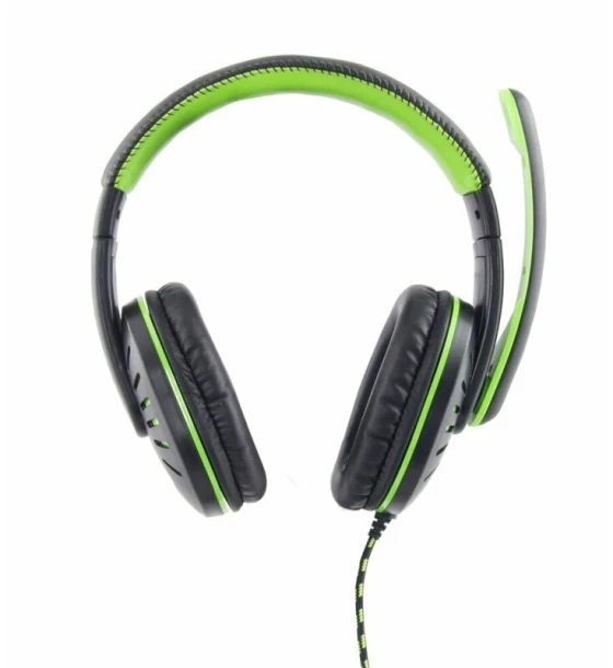 Controlere, Volane si Casti gaming Casti gaming cu microfon Esperanza Crow EGH330B stereo 2m Negru/Verde