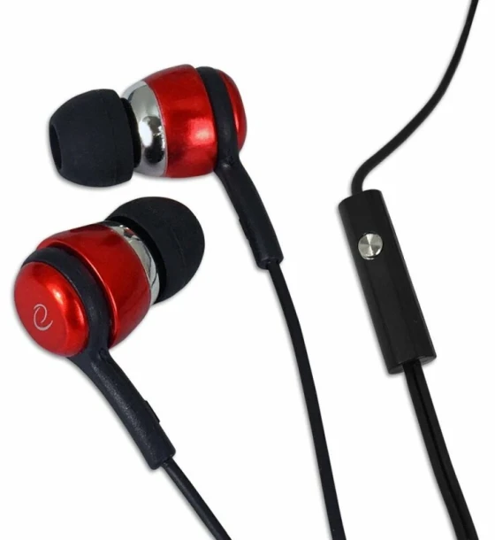 Casca Casti stereo cu microfon Esperanza EH192R Negru/Rosu