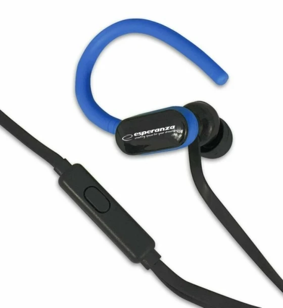 Casca Casti stereo cu microfon Esperanza EH197KB Negru/Albastru