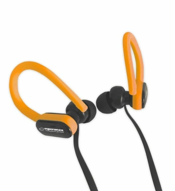Casca Casti stereo cu microfon Esperanza EH197KO Negru/Portocaliu