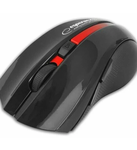 Mouse optic wireless Esperanza Virgo EM129R 6 butoane BT 5.0 1600dpi Negru/ Rosu