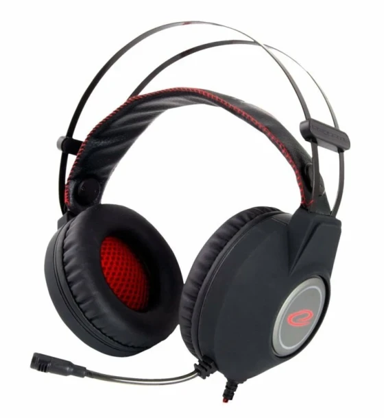 Casca Casti gaming cu microfon Esperanza Nightcrawler EGH440 stereo 2m Negru