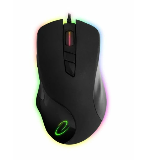 Mouse optic cu fir Esperanza Aquilla EGM132 RGB 7 butoane Usb 7200dpi Negru
