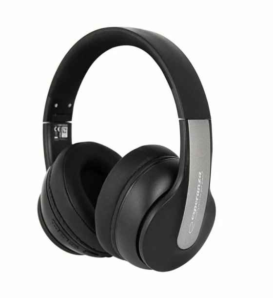 Casca Casti stereo wireless cu microfon Esperanza Silence EH240 Bluetooth Negru