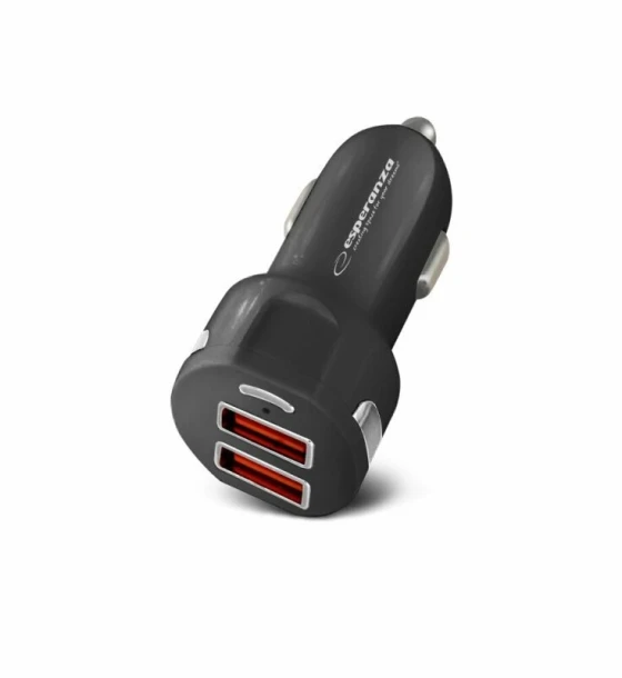 Incarcator auto Esperanza EZC110K 36W 2xUSB-A QC 3.0 Negru