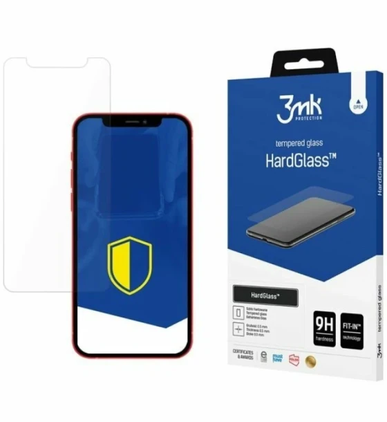 Folie de protectie 3mk HardGlass pentru iPhone 12 Pro Transparent