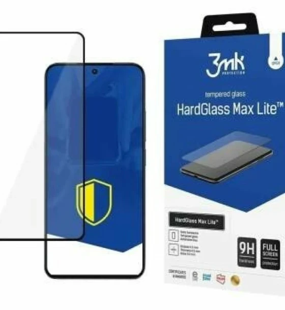 Folie de protectie 3mk HardGlass Max Lite pentru iPhone 12 Pro Negru