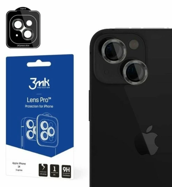 Folie de protectie camera 3mk Lens Protection Pro Graphite pentru iPhone 15