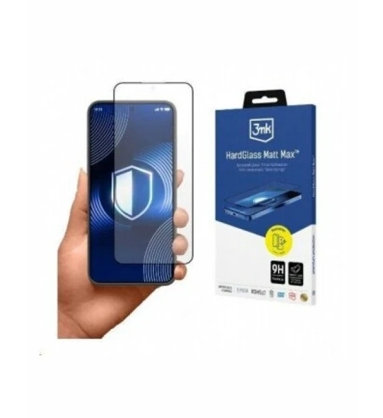 Folie de protectie 3mk HardGlass Matt Max pentru iPhone 16 Pro Negru