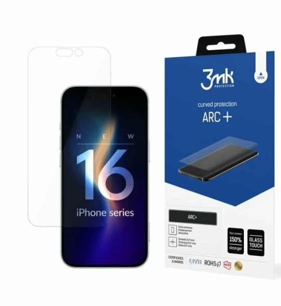 Folie de protectie 3mk ARC+ Flexible Glass pentru iPhone 16 Pro Max