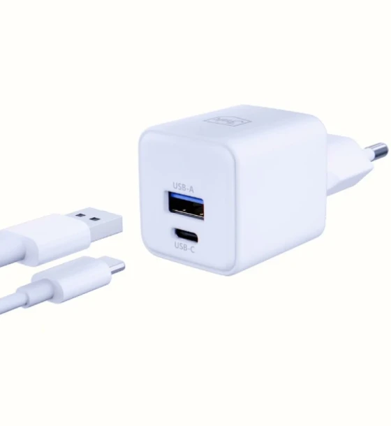 Incarcator Retea 3mk Hyper GaN Charger QC4+ PD 1xUSB-A 1xUSB-C 20W Alb