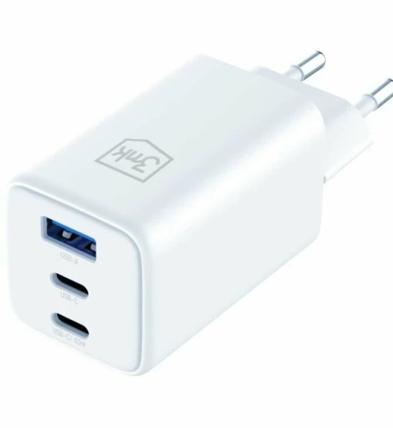 Incarcator Retea 3mk Hyper GaN Charger QC4+ PD 1xUSB-A 2xUSB-C 65W Alb