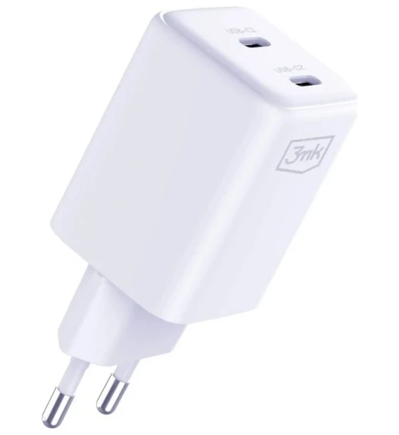 Incarcator Retea 3mk HyperCharger QC4+ PPS 2C Super-Fast Charge 2.0 45W Alb