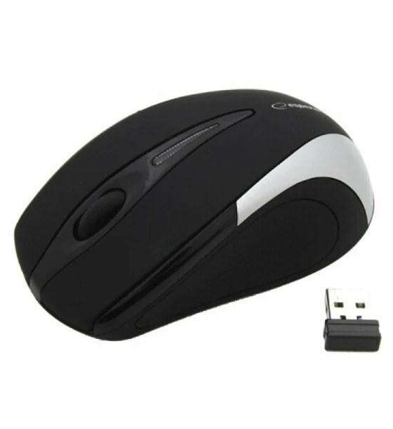 Mouse optic wireless Esperanza Antares EM101S 2.4GHz 3 butoane Usb 1000dpi Negru/Gri