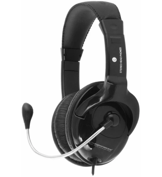 Casca Casti stereo cu microfon Esperanza MENUET EH101 Negru