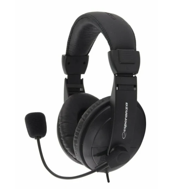 Casca Casti stereo cu microfon Esperanza CONCERTO EH103 Negru
