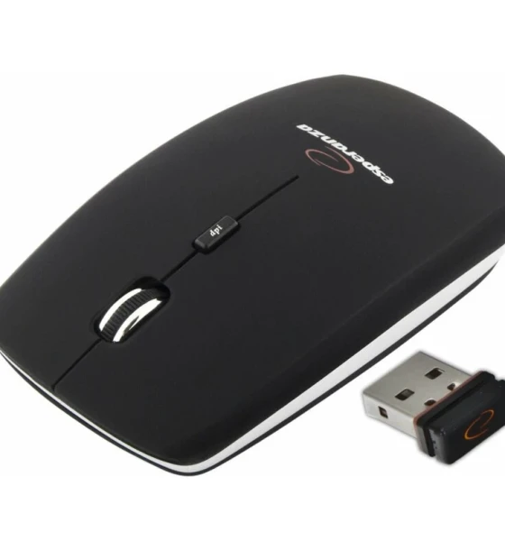 Mouse optic wireless Esperanza Saturn EM120K 4 butoane 2.4GHz Usb 1600dpi Negru